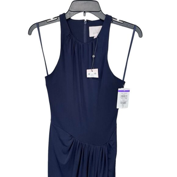 NWT Cinq A Sept | Lezlie Stretch Jersey Sleeveless Midnight Blue Midi Dress 2 - Picture 6 of 13